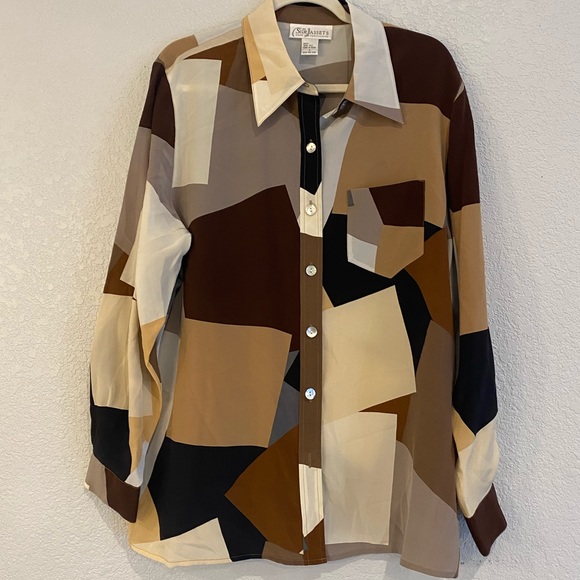 100% silk DIANE VON FURSTENBERG Silk Asset blouse - Picture 9 of 14